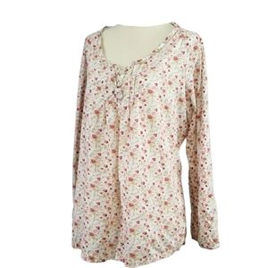 Bit and Bridle floral top 2X